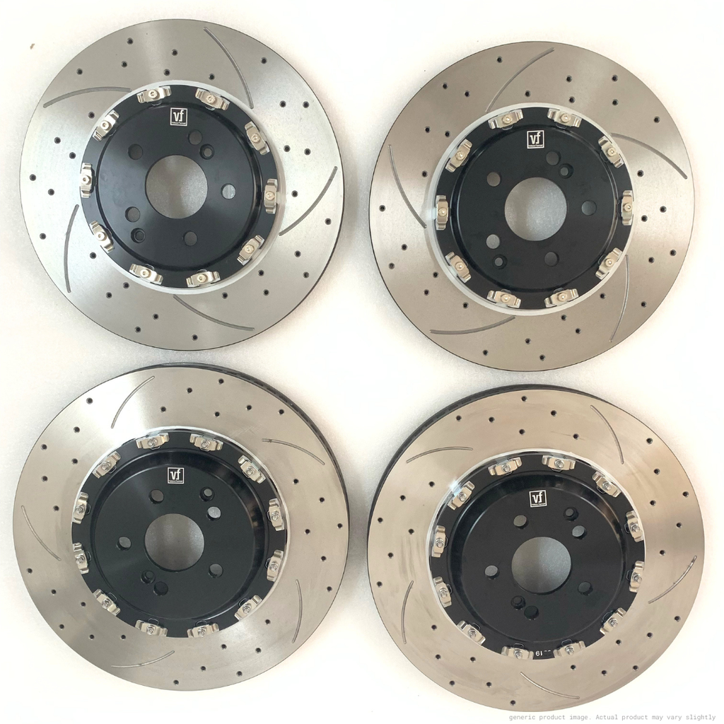 2-Piece Front and Rear Brake Rotors to Suit Mercedes-AMG C43 (W205) - 360mm / 320mm
